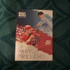 2018 Panini Diamond Kings - Past and Present Mike Trout, Mickey Mantle #PP8