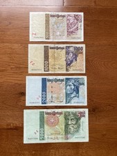 PORTUGAL 500-1000–2000-5000 Escudos, Banknote 1995-1997