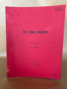 The Train Robbers – John Wayne, ORIGINAL script screenplay