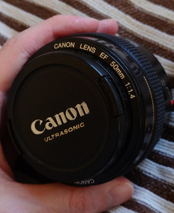 Canon 50mm 1.4 EF USM Lens with NEW Focus Ring