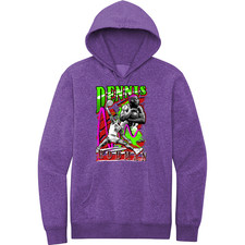 NEW RETRO KINGS THE WORM 90s HEATHER PURPLE Hoodie SMALL-4XLARGE MADE IN USA