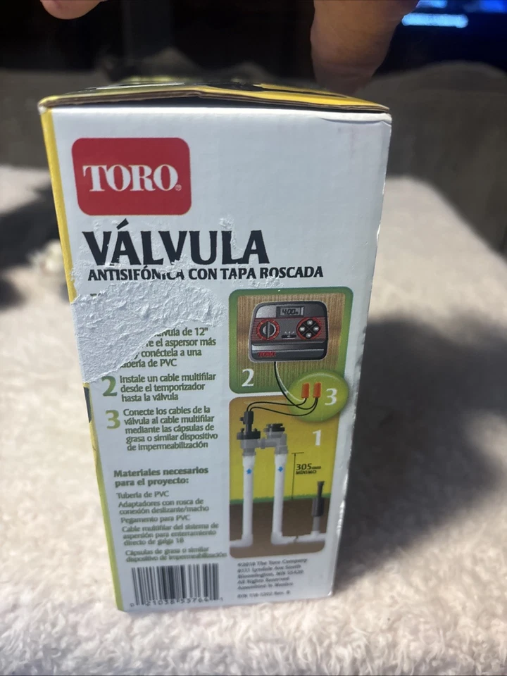 Sistema de rociadores Toro 53763 válvula antisifón tapa tarro con control de flujo, EZ-Flo Foto 3 de 4
