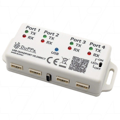 Duppa USB QUADPORT VE.DIRECT USB Quadport USB Hub to suit 4 x isolated