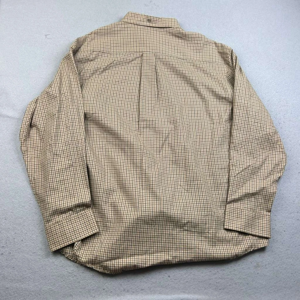 Arrow Shirt Mens 18-18.5 XXL Brown Plaid Flannel Long Sleeves Button Up NWT - Image 4 of 4