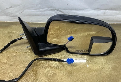 03-07 Sierra Silverado RH Passenger Power View Side Mirror Black Good OEM 👍