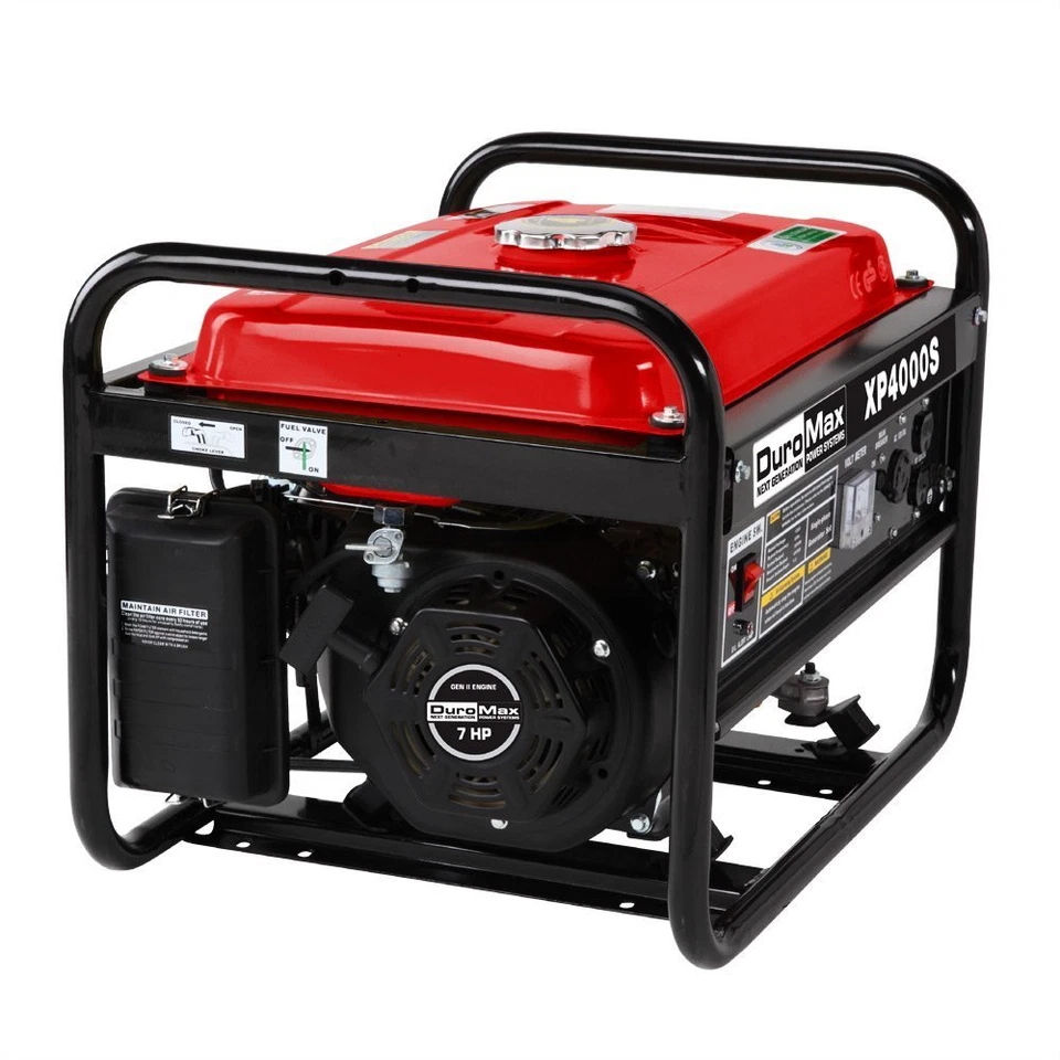 DuroMax 4000-Watt 7-HP Portable Gas Powered Generator Home RV Camping Tailgating - Image 3 of 4