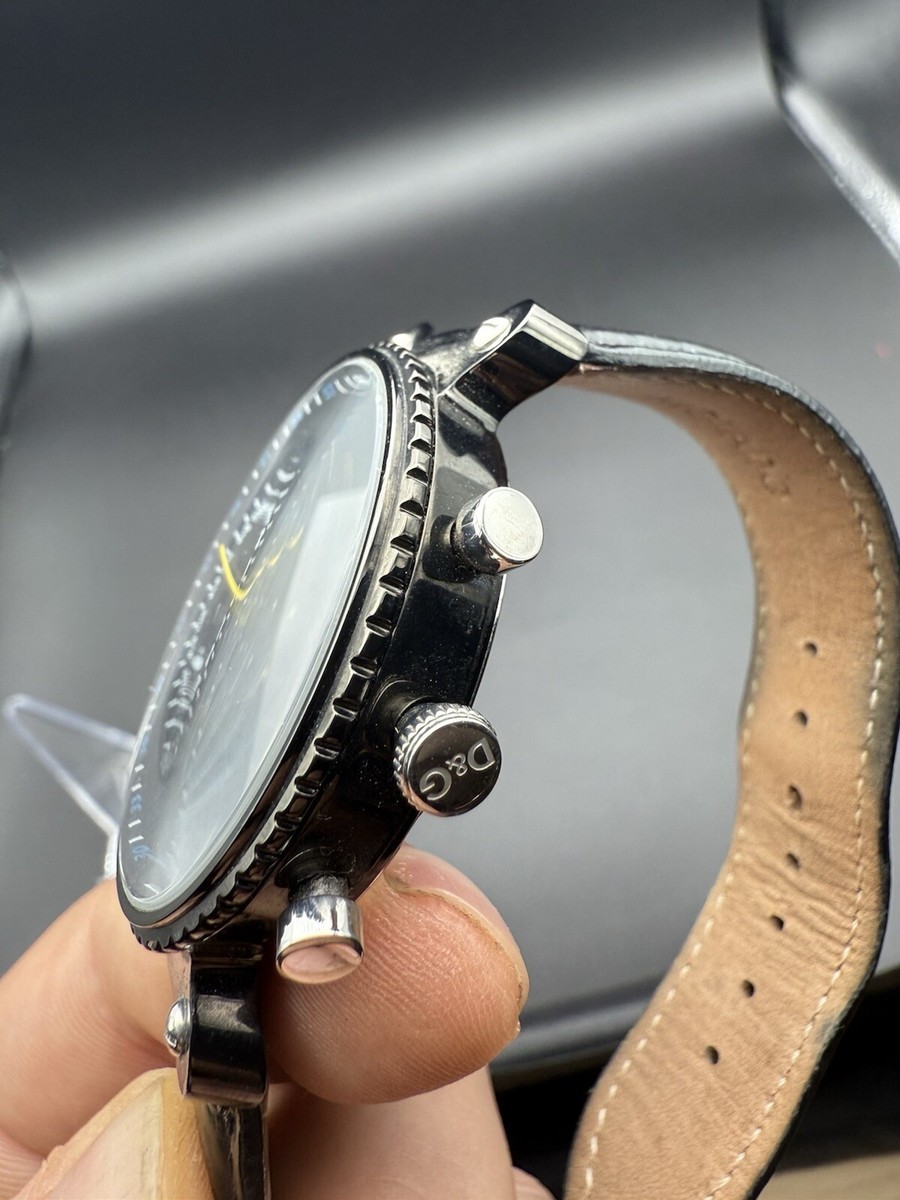 D&G ドルチェ & ガッバーナ TIME 腕時計 稼働品 DW0191 NAVAJO クロノ 
