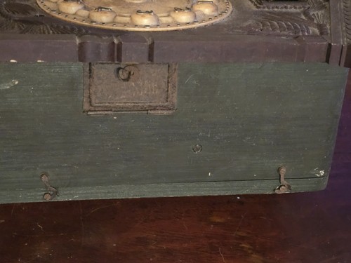 Clock Pendulum Cuckoo Touching Chime Wood Box Vintage Plastic Front Not Working - Picture 18 of 24