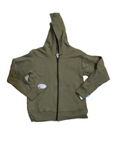 Hanes Full Zip Hoodie Sweatshirt ComfortBlend EcoSmart Pocket Plain, L 10-12 