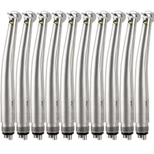 10Pack Dental Fiber Optic LED E-generator High Speed Handpiece Turbine 4Holes US