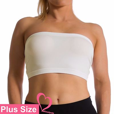 seamless bandeau bra plus size