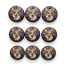 Pembroke Corgi Printed Mini Ornaments Box of 9