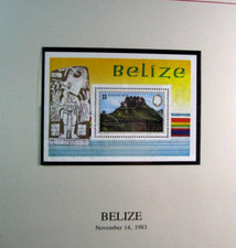 Belize arkusz pamiątkowy zagraniczne pomniki Majów MNH H330