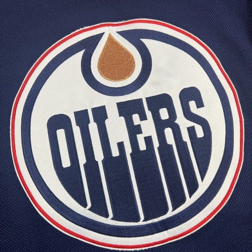 Reebok Edmonton Oilers Blank Away NHL Hockey Jersey Size Large - Picture 4 of 10