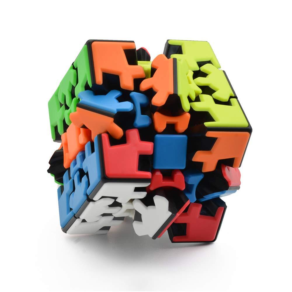 RainbowBox Gear Cube 3×3 Gear Magic Cube Stickerless 3D Puzzle Gear Cube Twis...