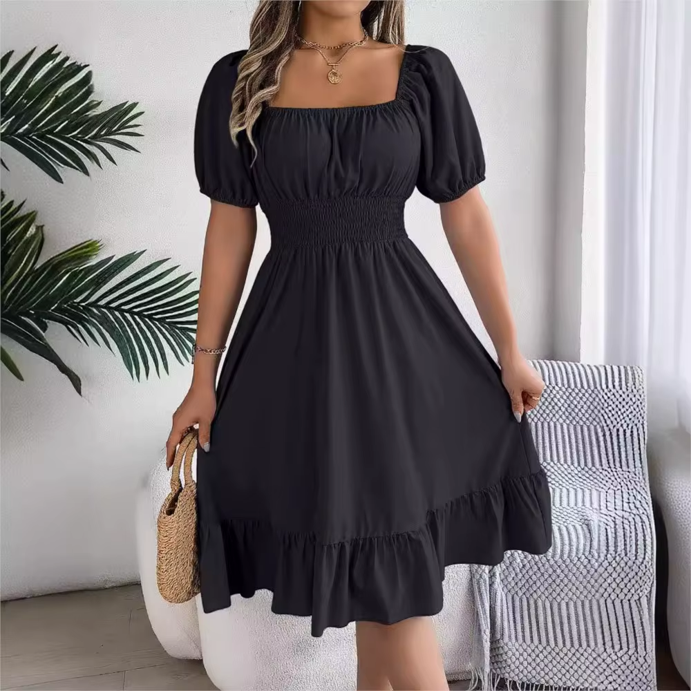 off the shoulder long prom dress Chic A-line Off-the-shoulder Satin Long Prom Dresses Simple Evening Dress  CBD272