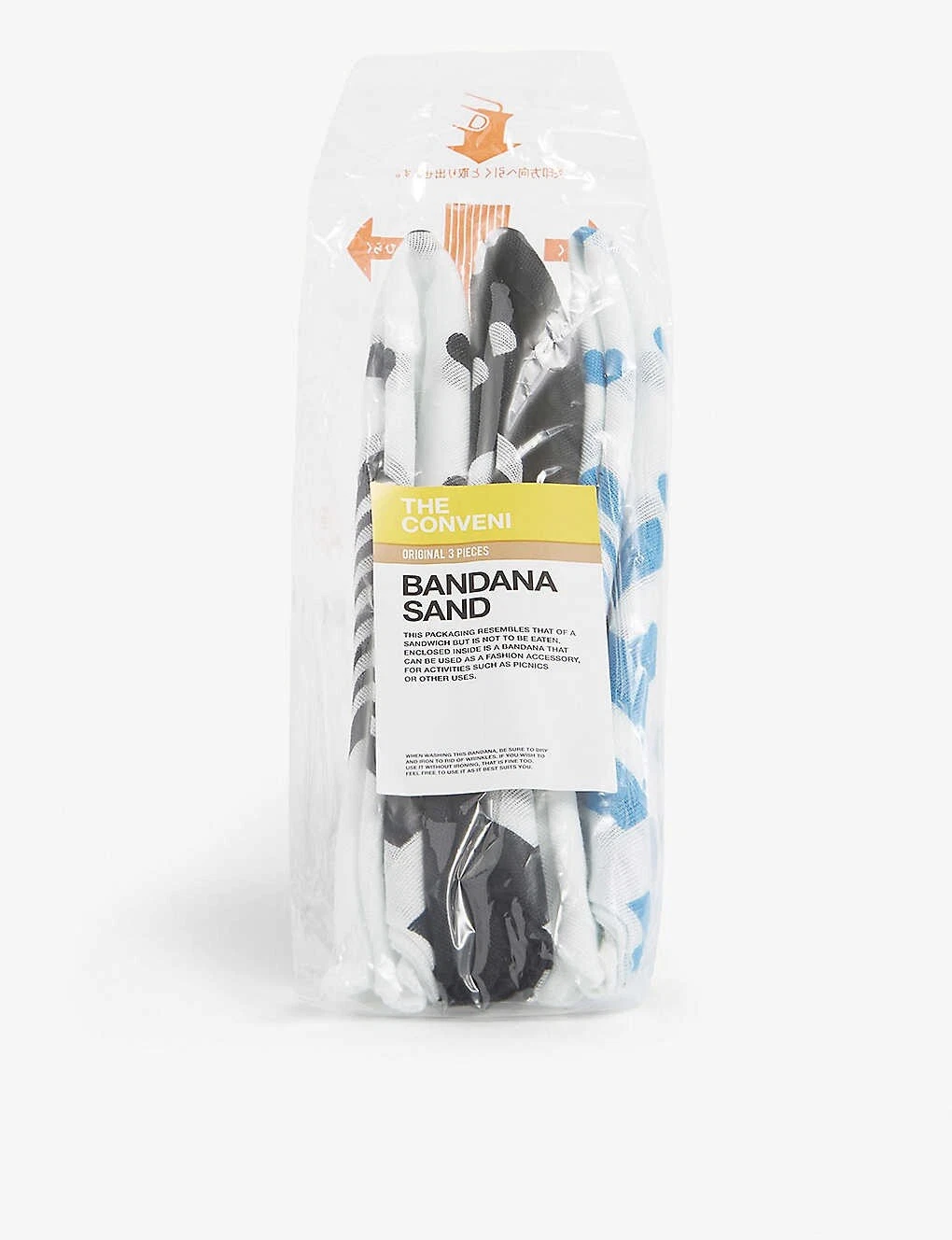 Bandana coton imprimé THE CONVENIDot, lot de trois fragment design Supreme Kaws