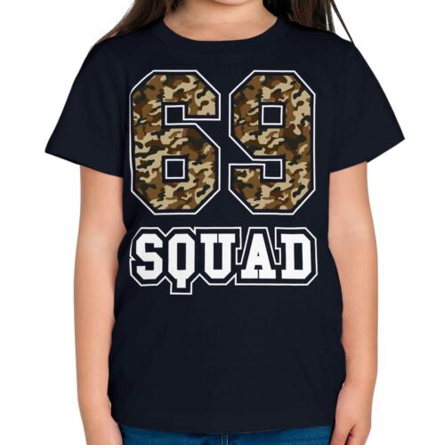 69 Squad Camuflaje Niños Camiseta Top Regalo Calle Streetwear