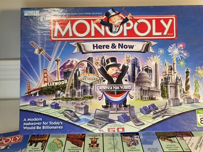 Monopoly Here and Now World Edition Property Trading Board Game 2008 complete