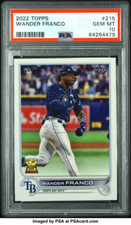 💎🧨 2022 Topps Series 1 WANDER FRANCO RC PSA 10 GEM MINT RC TAMPA BAY Rays ⚾️🦁
