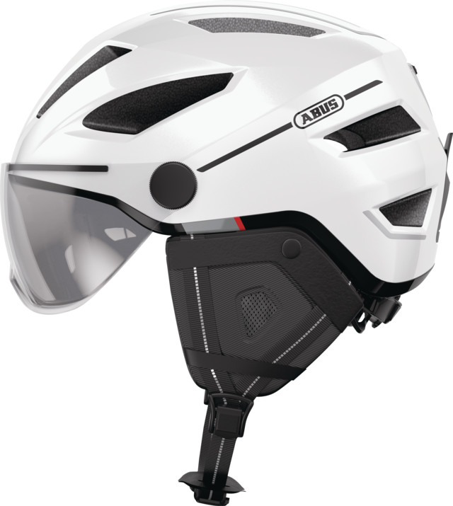 Casco Bicicleta E-Bike ABUS Pedelec 2.0 ACE Pearl White M 52 Hasta 57 CM