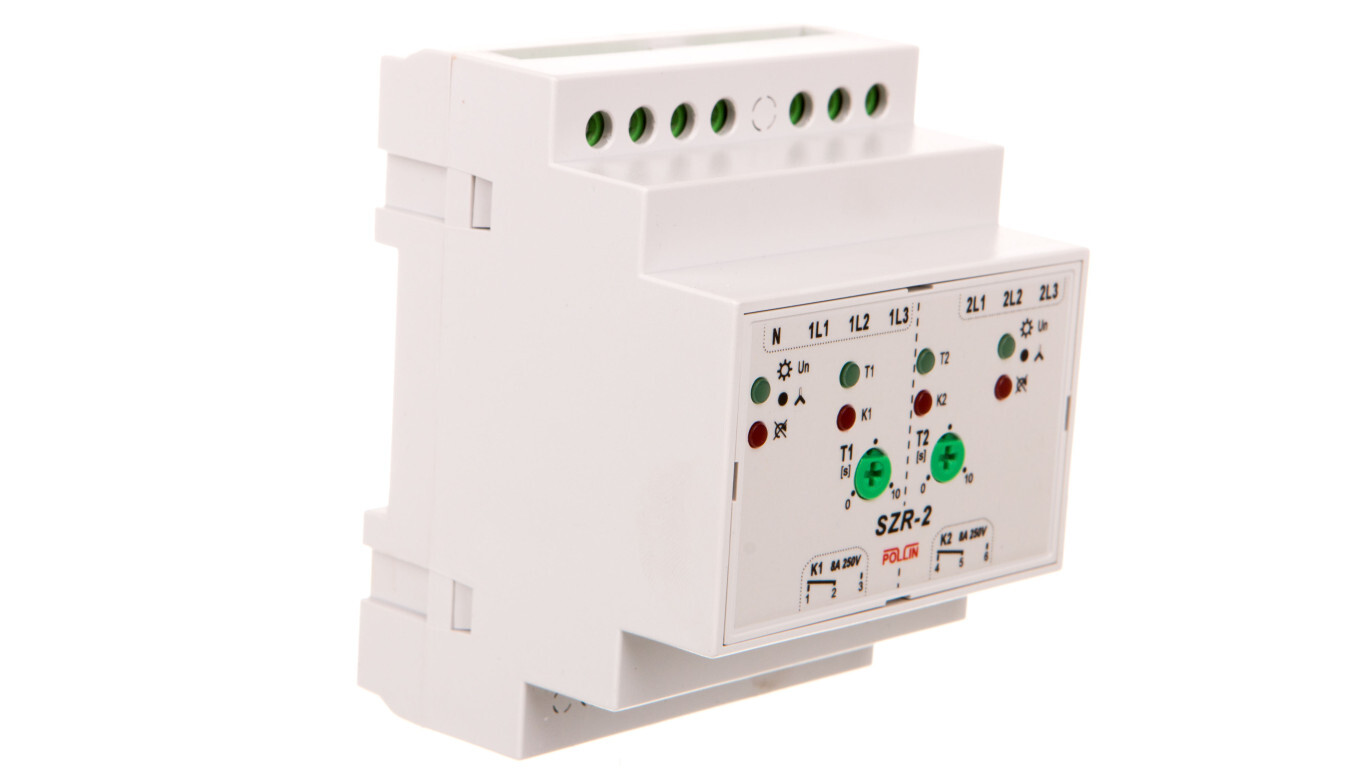 Automatic reserve switching controller / + 2x1P 8A 250V / SZR-2 contact /T2UK