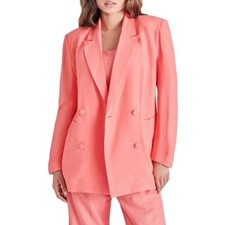 Steve Madden Women's Baldwin Oversized Blazer Pink B4HP 99
