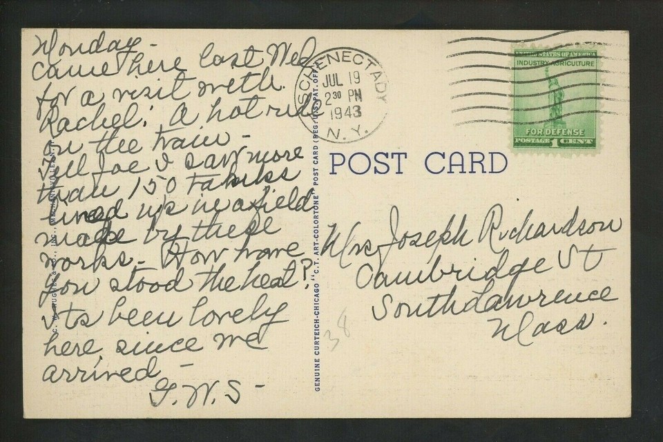 Industry Factory postcard Schenectady, New York NY American Locomotive ...
