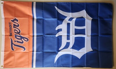 Detroit Tigers MLB Baseball Flag 3x5 Ft W/ Grommets 