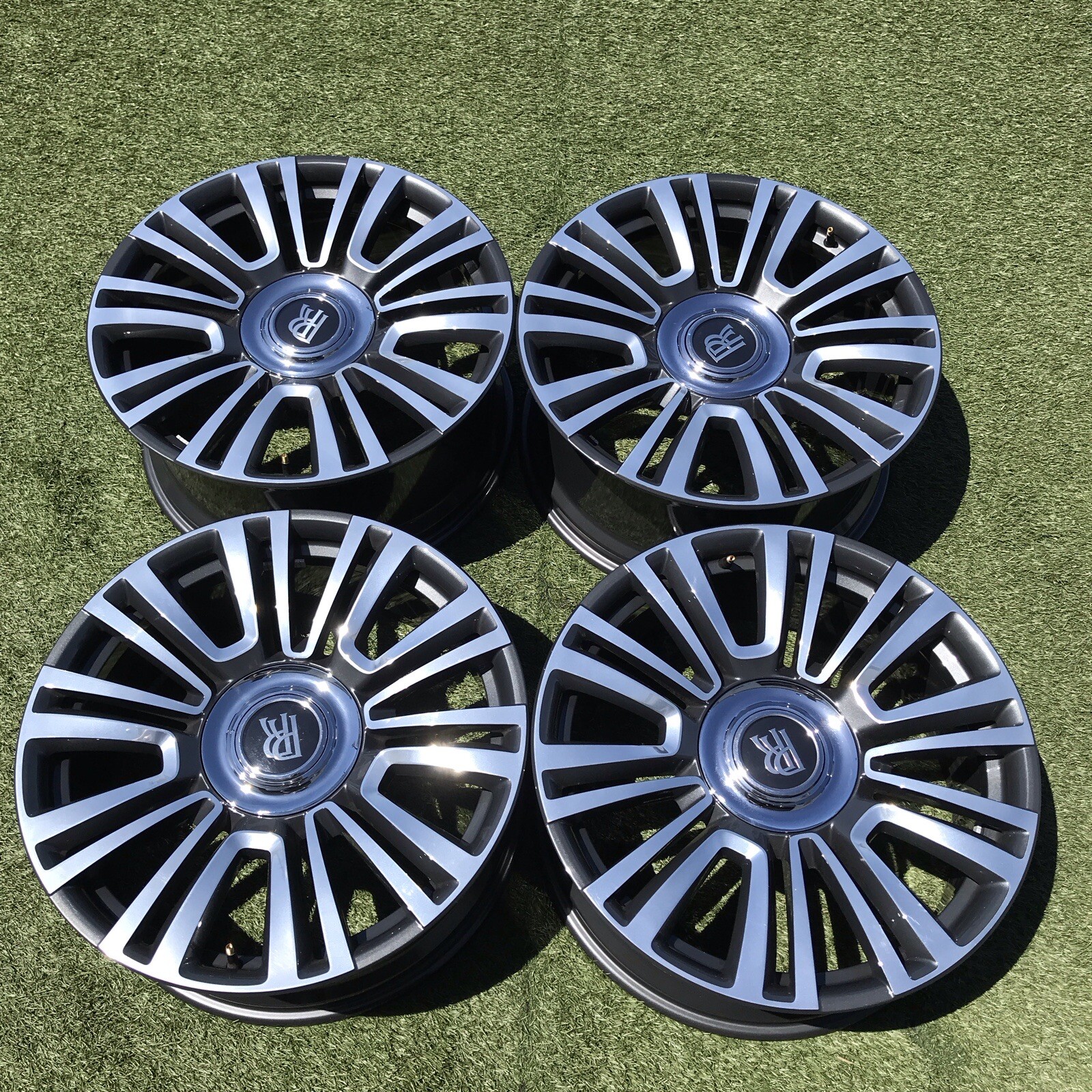 21 ROLLS ROYCE RIMS OEM STOCK GHOST TWO TONE GREY POLISHED PERFECT SET 2024