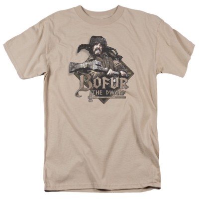 The Hobbit Bofur ''Sand'' Color T-Shirt Sizes S-3X NEW