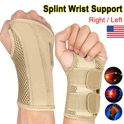 Left Right Hand Wrist Support Brace Splint Carpal Tunnel Sprain Arthritis Pain