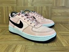 RARE Nike Air Force 1 Valentines Day Pink Black Shoes Youth Sz 6Y BQ6980-600
