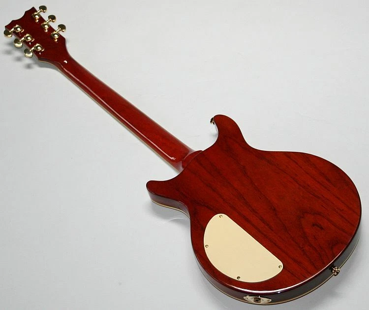 E-Gitarre WELLER Double Cut Quilted Maple Humbucker Grover Mahagoni G123 - Bild 4 von 4