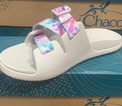 Chaco Chillos Kids Slide Light Tie Dye Size NWT