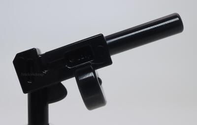 Lego Black Tommy Gun Machine Gun Minifig Weapon Batman