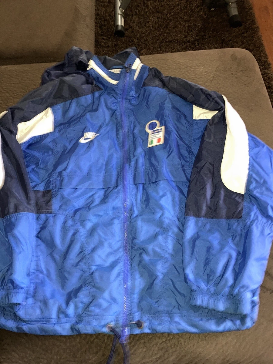 VTG NIKE ITALY ITALIA 1998 SOCCER FOOTBALL WINDBREAKER TRAINING JACKET ...