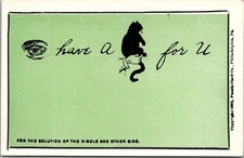 Vintage Postcard Riddle ~KB11