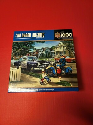 MasterpPieces Puzzle Co. Childhood Dreams ''Neighbor Hood Patrol'' 1,000 Piece Jig