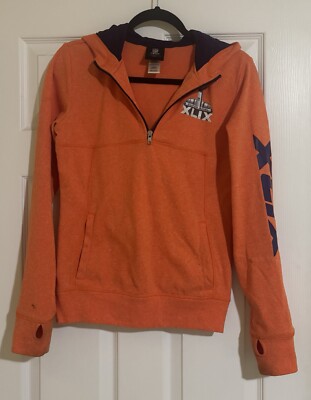 NFL TEAM APPAREL SUPER BOWL XLIX  1/4 ZIP PULL OVER SIZE YOUTH LARGE.