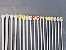 Knitting Needle Vintage Pairs in Metric Sizes - Pick 2-15mm Size.  UK FreePost!