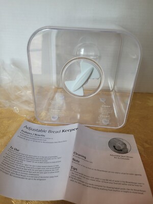 NEW Expandable BREAD/BAGELS/PASRTIES Keeper w/Adjustable Air Vent- From 7'' to 11