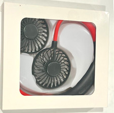 Portable Personal Neck Fan w/USB Charger for Hand Free Neck Hanging