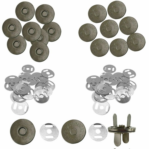 Magnetic Clasp Snap Fastener Closure Button Bag Buckle for Handbags Coat 2-50pcs - Picture 4 of 43