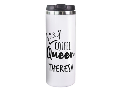 Coffee to go Becher 350 ml personalisiert Coffee Queen, Kaffeebecher Geschenk 