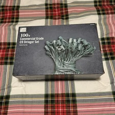 Home Accents Holiday 100 ft C9 Commercial Grade I/O Christmas Light Set Stringer