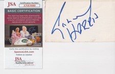 Richard Harris 3x5 index card JSA