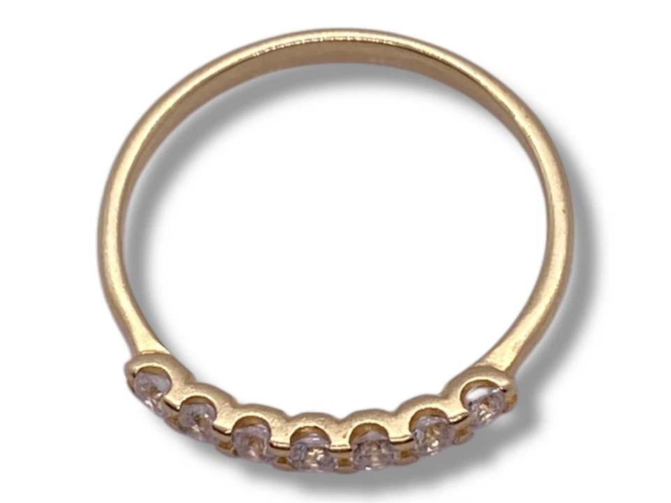 Veretta 7 Pierres En Or Jaune 750% Et Brillants - Photo 4/4