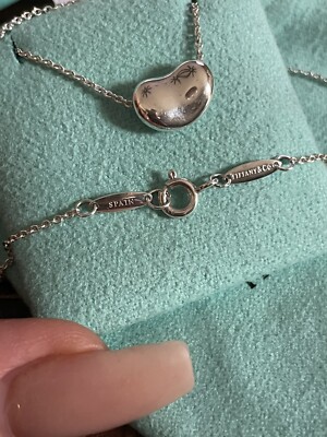 $400+tax Tiffany & Co. Elsa Peretti Sterling Silver 12mm Bean
