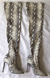 steve madden snakeskin thigh high boots